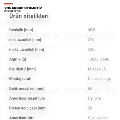 Hyundai I20 07-14 Ön Amortisör Sağ Orjinal Hmc - 546601j100