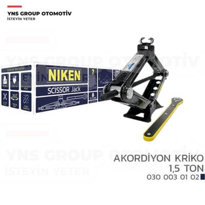 Araç Kaldırma Krikosu (Cır Cır Kollu) Makaslı Tip / Akordiyon Yns (Niken) - 0300030102