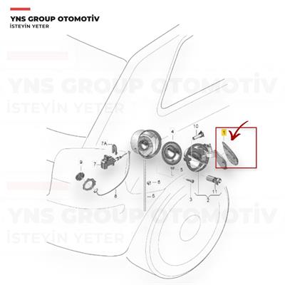 Audi A3 03-13 Yakıt Deposu Kapağı Dış Orjinal - 8p4809907droh