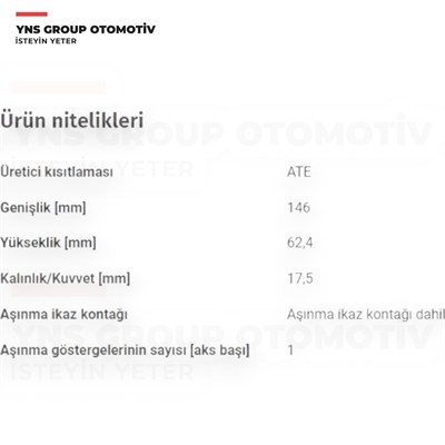 Audi A3 Seat Leon Skoda Octavia Vw Golf 12-20 Ön Fren Balatası Takımı Trw - Gdb2080