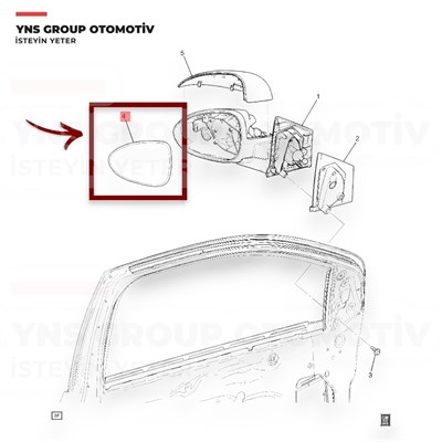 Chevrolet Aveo T300 11- Dikiz Aynası Camı Sol (Elektrikli - Isıtmalı) Viewmax - Vm402ghl / 95132579