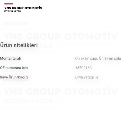 Chevrolet Aveo 11- T300 Ön Amortisör Takozu + Rulmanlı Lemförder - 4298201 / 13502180