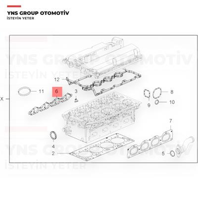 Chevrolet Aveo Cruze 10- Opel Astra H - J Insignia Mokka Zafira 1.6 16v A16xer - B16xer - Z16xer Emme Manifold Contası (Lastik) Elring - 504260 / 55559374