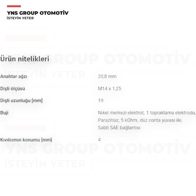 Chevrolet Aveo Kalos 02-08 1.2 8v Kia Rio 00-05 1.3 Toyota Corolla 88-00 1.3 Karbüratörlü Ateşleme Bujisi (Bpr5ey-11) Ngk - 3028