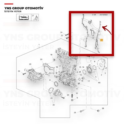 Chevrolet Aveo T300 Cruze 10- Opel Astra J Corsa D - E Insignia A Meriva B Mokka Zafira C 10-18 A14net - B14net 1.4t Benzinli Yağ Pompa (Eksantrik Kapak) Contası Victor Reinz - 714066800 / 55562793
