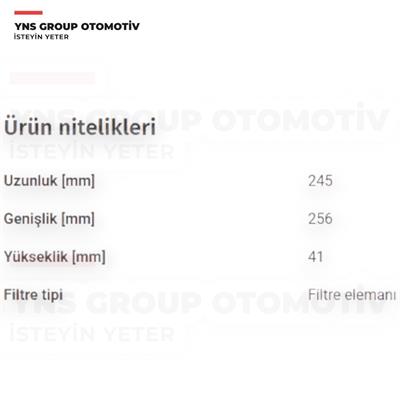 Chevrolet Cruze 10- F16d4 Opel Astra J 10- 1.6 16v A16xer - B16xer Hava Filtresi Filtron - Ap0519 / 13272720