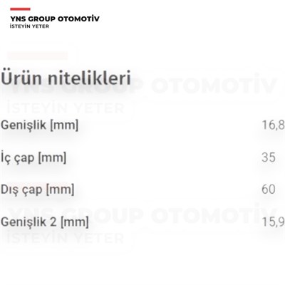 Chevrolet Spark 05- Daewoo Matiz 05- 0.8 - 1.0 cc Ön Porya (Teker) Rulmanı Seti (İç + Dış Rulman + Keçe) Yns - 96285525