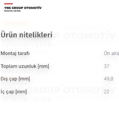 Citroen C-Crosser C4 Aircross 12- Mitsubishi Asx 10- Lancer 10- Outlander 07-22 Peugeot P4007 07-13 P4008 12- Ön Viraj Demir Orta Lastiği Blueprint - Adc48082 / 4056a079