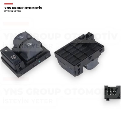 Citroen Jumper 15-23 Fiat Doblo 10- Ducato 06- Peugeot Boxer 06-23 Ön Cam Açma Düğmesi (Anahtarı) Sol (Çerçevesiz - Merkezi Kilitli) Yns - 735487423