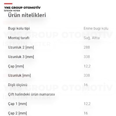 Citroen Nemo 07- Fiat Fiorino Grande Pundo Linea Punto Evo 07- Opel Corsa 07- Peugeot Bipper 07- Salıncak Alt Sağ Ayd - 05148 / 51839039