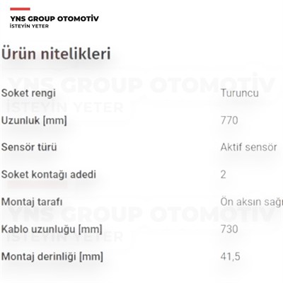 Honda Crv 01-10 Ön Abs Sensörü Sağ Japanparts - Abs437 / 57450s9a013