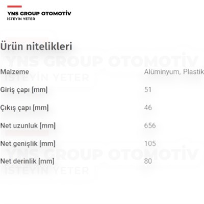 Dacia Duster 10-18 Turbo Intercooler Radyatörü Yns - 8200880552