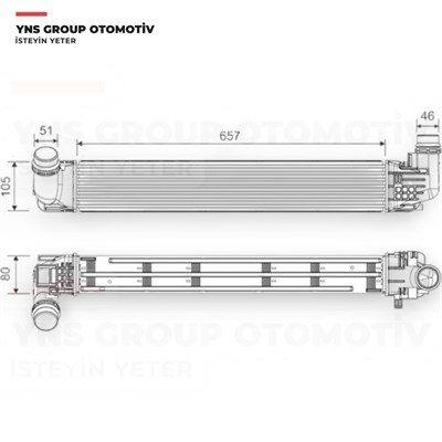 Dacia Duster 10-18 Turbo Intercooler Radyatörü Valeo - 818228 / 8200880552
