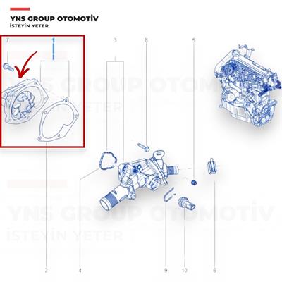 Dacia Duster Dokker Lodgy Sandero 12- Mercedes A - B Serisi Citan Cla Gla 10- Renault Captur Clio Fluence Kangoo Megane Talisman 10- 1.5 Dci (Euro 5) Devirdaim (Su Pompası) Orjinal Mais - 210107852r