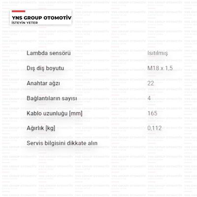 Daihatsu Copen 06-12 Sirion 00-05 Terios 00-05 1.3 cc Yrv 01- 1.0 - 1.3 Gti Oksijen Sensörü Blueprint - Add67001