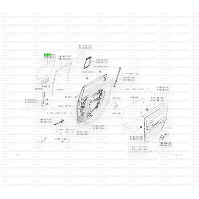 Daihatsu Materia 05-12 Kapı Cam Arka Sağ (Renkli) Orjinal - 0368113b1030