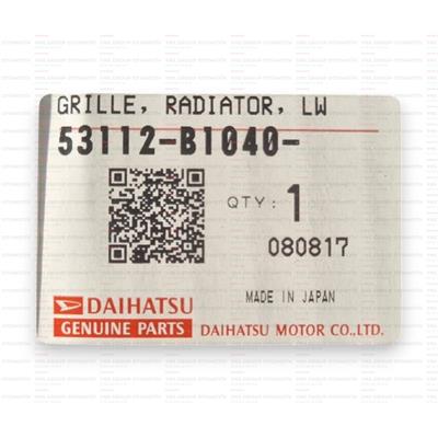 Daihatsu Materia 05-12 Ön Tampon Alt Panjuru (Izgarası) Orjinal - 0353112b1040