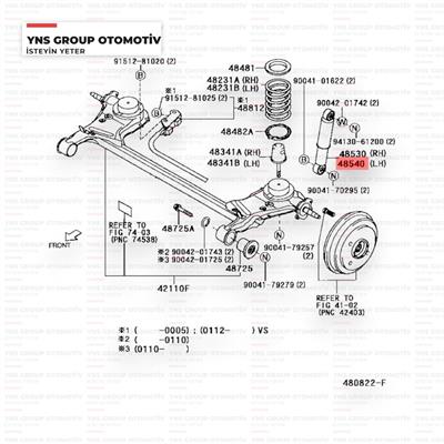 Daihatsu Move 98-02 1.0 Sirion 98-05 Yrv 01- Arka Amortisör Sağ - Sol Japanparts - Mm60008