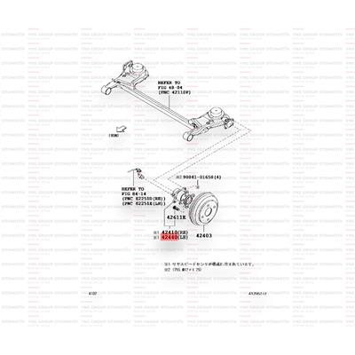 Daihatsu Sirion 04-13 Materia 05- 1,3 cc Arka Porya Komple Rulmanlı Orjinal - 0342410b1010