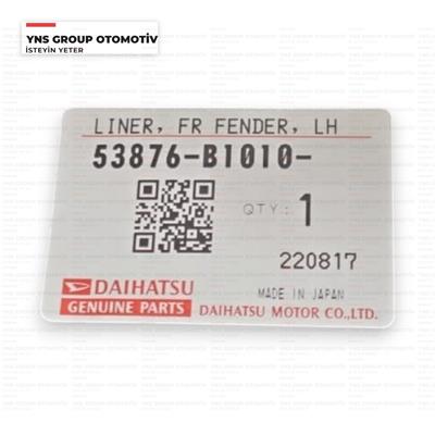 Daihatsu Sirion 04- Çamurluk Davlumbazı Ön Sol Orjinal - 0353876b1010