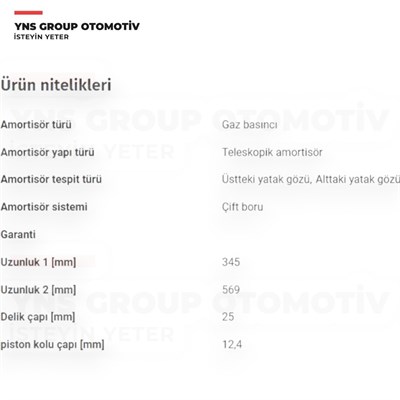 Daihatsu Sirion 05-13 Arka Amortisör Sağ - Sol Japanparts - Mm60012 / 48531b1030
