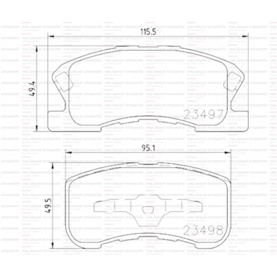 Daihatsu Sirion 98-05 Yrv 01- Move 98-02 1,0 - 1,3 Ön Fren Balatası Orjinal  - 0304491b4010