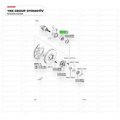 Daihatsu Terios 05-12 4x2 / 4x4 Absli Ön Teker (Porya) Rulmanı Absli (38x70x38) Voe - Dac38700038 / 039004363369