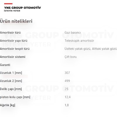 Daihatsu Terios 05-12 Arka Amortisör Monroe - D7021s / 40531b4010