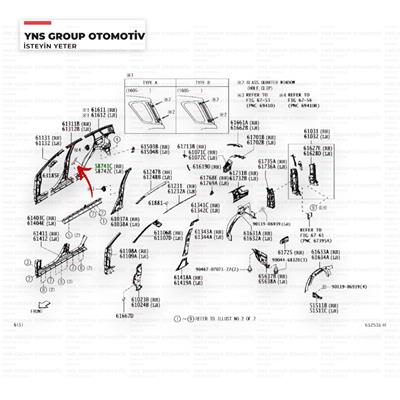Daihatsu Terios 05-12 Arka Marşbiyel Etek Koruyucu Bandı Çamurluk Sticker Sağ Orjinal - 0358741b4020