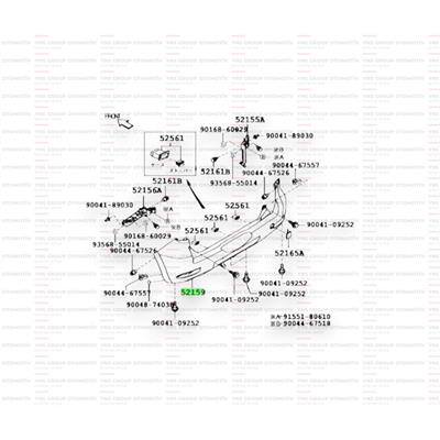 Daihatsu Terios 05-12 Arka Tampon Orjinal - 0352159b4170