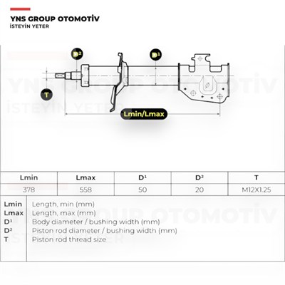 Daihatsu Terios 05-12 Ön Amortisör (Sağ = Sol) Dj Parts - Ds3150gs / 48510b4020