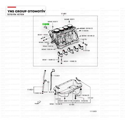 Daihatsu Terios 97-05 1,3 cc Blok Su Çıkış Borusu Arka Orjinal - 039004406006000