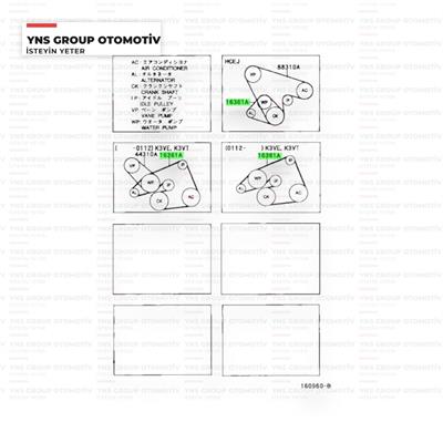 Daihatsu Terios 98-00 (Hc-ej) 1.3 cc V (Alternatör) Kayışı 4pk780 Orjinal  - 039004831017