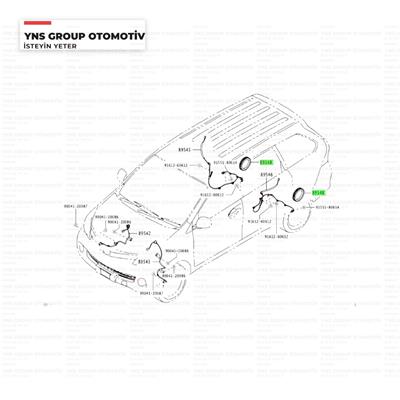 Daihatsu Terios Materia 05- Sirion 04- Abs Sensörü Bileziği Arka Sağ - Sol Orjinal -038954797506