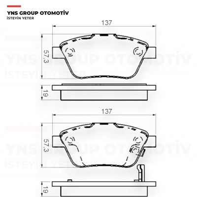 Fiat Bravo 07-14 Doblo 10-23 Fiorino 07- Grande Punto 05- Idea 05- Linea 07- Stilo 01-07 Ön Fren Balatası Takımı Mga - 55110