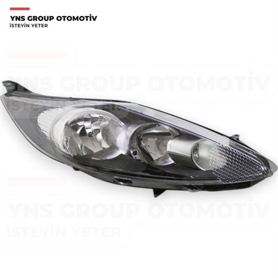 Ford Fiesta VI 08-13 Ön Far Lambası Sağ (Elektrikli - Siyah) Orjinal Otosan - 8a6113w029aj