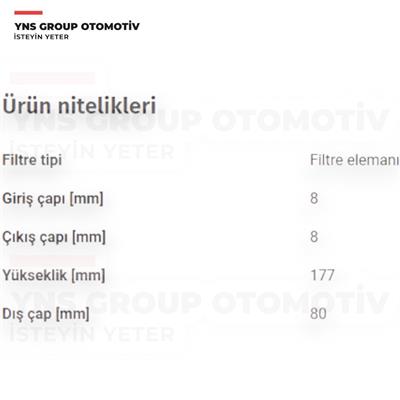 Honda Accord 04-08 2.2 Cdti N22a1 Dizel Yakıt (Mazot) Filtresi Filtron - Pp978