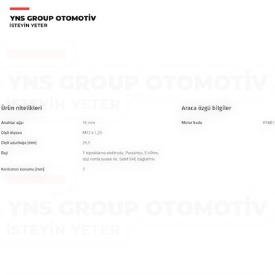 Honda Civic 12-22 Fb7 - Fc5 1.6 cc Ateşleme Bujisi (Sılzkr7c11ds) Ngk - 94742