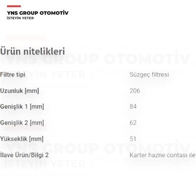 Honda Civic Fc5 - Fk7 16-22 1.5 16v Crv 16- 1.5 - 2.4 4wd Hrv 19- 1.5 I-vtec Otomatik Şanzıman Yağ Filtresi Herthbuss - J1354007 / 254205lj003
