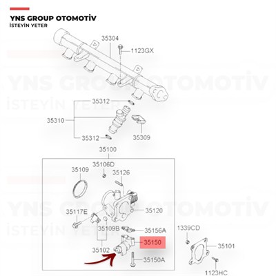 Hyundai Accent 00-05 Coupe 98-09 Elantra 00-06 Era 06-12 Getz 03-05 Matrix 01-08 1.3 - 1.5 - 1.6 Kia Cerato 04-09 1.6 Benzinli Rolanti Ayarlayıcı Valfi (Sensörü) Güney Kore - 3515022600