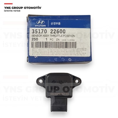 Hyundai Accent 00-05 Coupe 98-09 Elantra 00-06 Getz 02-05 Sonata 01-10 Kia Cerato 04-09 Sportage 04-10 Gaz Kelebek Sensörü (Potansiyometre) Hmc Orjinal - 3517022600