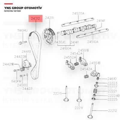 Hyundai Accent 94-00 1.3 - 1.5 12v Triger (Eksantrik) Kayış Seti (92ru220) Bando - 92ru220set