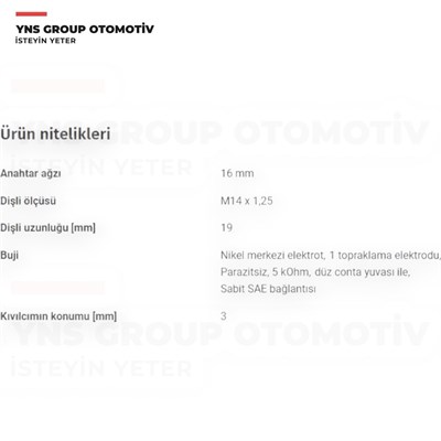 Hyundai Accent 94-05 Coupe Era 06-12 Elantra 00-10 Getz 02-10 I10 11-13 1.1 Matrix 01-10 Sonata 05-10 Tucson 04-10 Kia Carens Cerato Picanto Rio 06-12 Sportage 04-10 Ateşleme Bujisi Bkr5es-11 Ngk - 2382