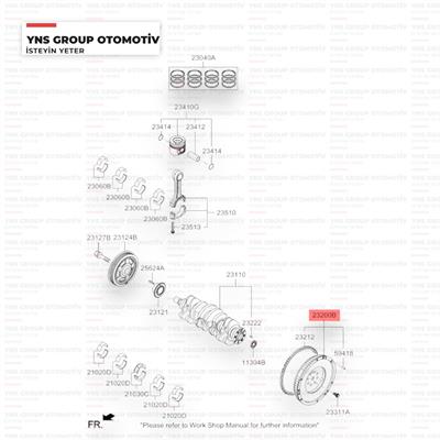 Hyundai Accent Blue Elantra Tucson 15-20 I30 I40 12- Kia Carens Ceed Cerato Optima Soul Sportage 15- 1.6 - 1.7 Dizel Dct Otomatik Volant Hmc Orjinal - 232002a405