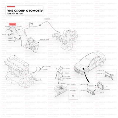 Hyundai Accent Blue Elantra Tucson I20 I30 Kia Ceed Cerato Rio Sportage 16- Dizel Oksijen Sensörü Üst Bosch - 0258988013