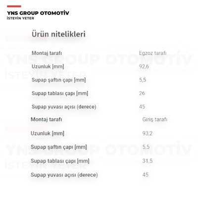 Hyundai Accent Blue I20 I30 I40 Ix35 Tucson 10-20 Kia Carens Ceed Cerato Rio soul Sportage 10-20 1.4 - 1.6 Gdi (G4fa - G4fc) Subap Takımı (Lpg Uyumlu - Stellitli) Tetik - Hyu126 / 222122b000 / 222112b000