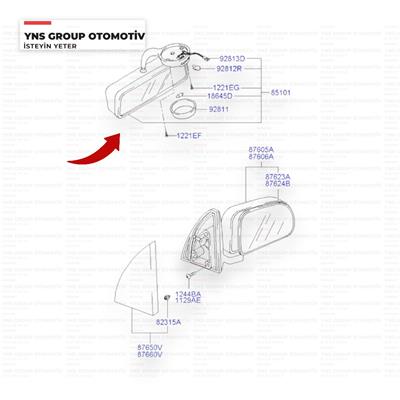 Hyundai Atos 05-07 İç Dikiz Aynası Orjinal - 8510105100
