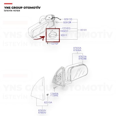 Hyundai Atos 05-07 Ön Tavan Lambası Camı İç Hmc Orjinal - 9281102000