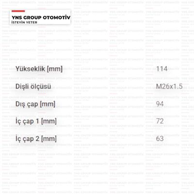 Hyundai H100 Starex 97- Kia Bongo K2500 04- Mitsubishi L300 97- Yağ Filtresi Kısa Tip Filtron - Op6324