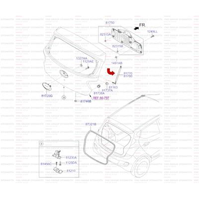 Hyundai İ10 13-17 Bagaj Amortisörü Sağ - Sol Hmc - 81780b9000